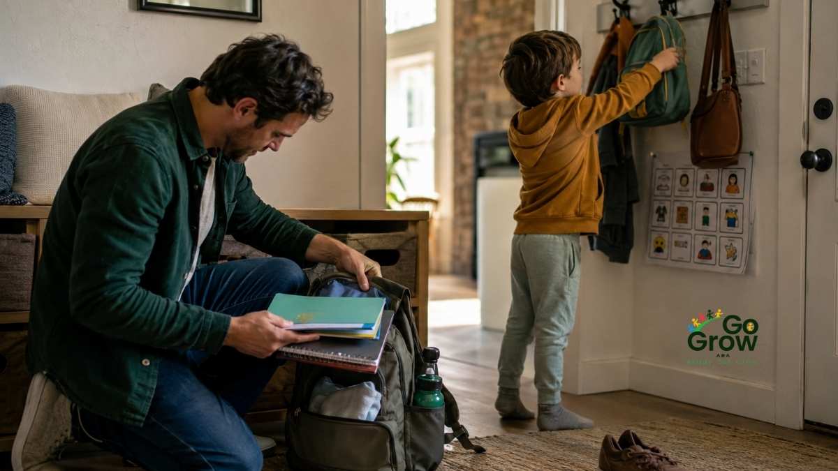 dad-and-child-preparing-for-school-with-visual-schedule
